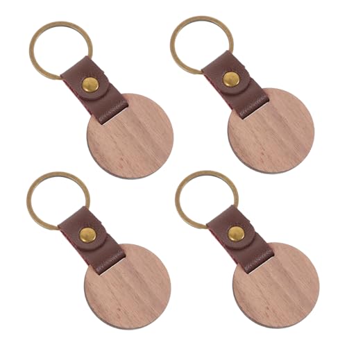 KOMBIUDA 4 Stück Holz Schlüsselanhänger Blanko Rund DIY Beschriftbar Gravierbar Stabile Naturholz Schlüsselringe mit Lederband und Metallring zum Basteln Bemalen und Personalisieren KOMBIUDA 4 Stück Holz Schlüsselanhänger Blanko Rund DIY Beschriftbar Gravierbar Stabile Naturholz Schlüsselringe mit Lederband und Metallring zum Basteln Bemalen und Personalisieren von KOMBIUDA