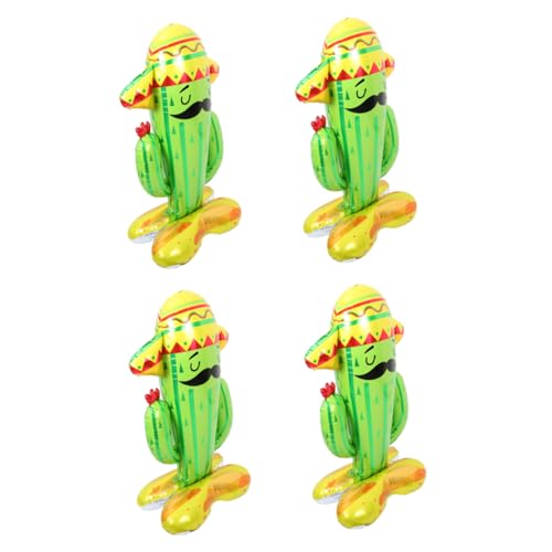 KOMBIUDA 4 Stück Kaktus Ballon geburtstagsdekoration geburtstagsballon Sommerliche Ballons Beige tropisch für Partyballons als Gastgeschenke aufblasbare Cartoon-Ballons Aluminiumfolie Green KOMBIUDA 4 Stück Kaktus Ballon geburtstagsdekoration geburtstagsballon Sommerliche Ballons Beige tropisch für Partyballons als Gastgeschenke aufblasbare Cartoon-Ballons Aluminiumfolie Green von KOMBIUDA