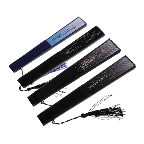KOMBIUDA 4 Stück Klassischer Ritualfan weißer Handfächer Handgebläse weißer Faltfächer großer Handfächer japanische fächer faltfächer faltbarer -Handheld japanische Fans Bambus KOMBIUDA 4 Stück Klassischer Ritualfan weißer Handfächer Handgebläse weißer Faltfächer großer Handfächer japanische fächer faltfächer faltbarer -Handheld japanische Fans Bambus von KOMBIUDA