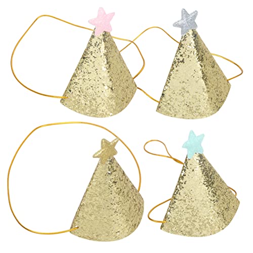 KOMBIUDA Stern-topper-kappen 4er-pack Partyhüte Für Kindergeburtstage Glitzer-pailletten Lustige Party-requisiten Dekorationen Silber KOMBIUDA Stern-topper-kappen 4er-pack Partyhüte Für Kindergeburtstage Glitzer-pailletten Lustige Party-requisiten Dekorationen Silber von KOMBIUDA
