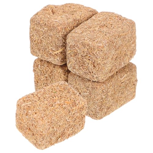 KOMBIUDA 4 Stück Realistische Fake Heuhaufen für DIY Projekte für Puppenhäuser Gartenornamente und Herbstliche Tischdekorationen von KOMBIUDA