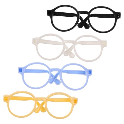 KOMBIUDA 4 Stück Spielzeugzubehör Puppe verkleiden Zubehör Miniatur-Dinge Puppenbrillengestell Puppe verkleiden Sich Brillen Brillenrequisiten für Puppe winzige Brille Mini-Brille Plastik KOMBIUDA 4 Stück Spielzeugzubehör Puppe verkleiden Zubehör Miniatur-Dinge Puppenbrillengestell Puppe verkleiden Sich Brillen Brillenrequisiten für Puppe winzige Brille Mini-Brille Plastik von KOMBIUDA