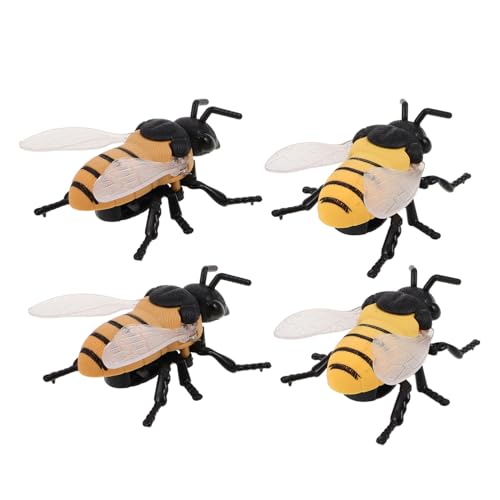 KOMBIUDA 4 Stück Teiliges Realistische Aufzieh-Bienen Spielzeuge aus Metall Springende Insektenfiguren Detailgetreue Krabbeltiere Halloween Party Mitgebsel für Erwachsene KOMBIUDA 4 Stück Teiliges Realistische Aufzieh-Bienen Spielzeuge aus Metall Springende Insektenfiguren Detailgetreue Krabbeltiere Halloween Party Mitgebsel für Erwachsene von KOMBIUDA