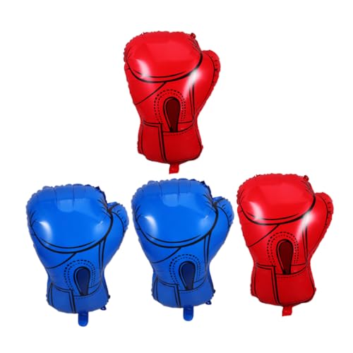 KOMBIUDA 4 Stück Wrestling Themen Geburtstagsdekorationen für Jungen Elastische Aufblasbare Ballons Partybedarf für Sportevents von KOMBIUDA
