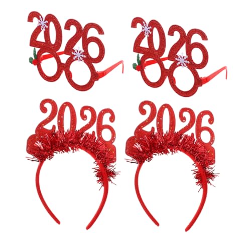 KOMBIUDA 4 Stücke Neujahrs Headband Glitzernde Haarreifen und Brillen für Festliche Anlässe für Silvester und Weihnachtsfeiern Vielseitige Partydekorationen KOMBIUDA 4 Stücke Neujahrs Headband Glitzernde Haarreifen und Brillen für Festliche Anlässe für Silvester und Weihnachtsfeiern Vielseitige Partydekorationen von KOMBIUDA