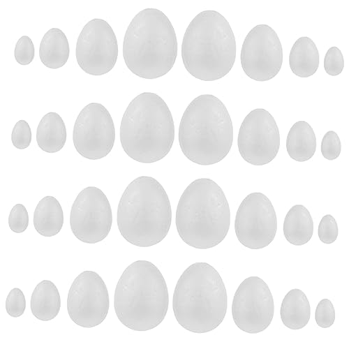 KOMBIUDA 40 Stück Diy-ostereier Bemalbare Eier Osterdeko Partydeko Handgefertigte Ornamente Für Kinder KOMBIUDA 40 Stück Diy-ostereier Bemalbare Eier Osterdeko Partydeko Handgefertigte Ornamente Für Kinder von KOMBIUDA