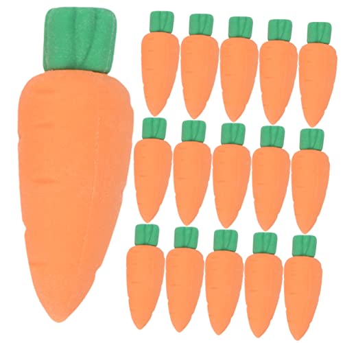 KOMBIUDA 40st Karotten Radiergummi Spielset Für Kleinkinder Karotten-ornament Zu Ostern Skizzierung Osterkörbchenfüller Radiergummis Für Schreibtischtiere Schreibwaren - Student Gemüse von KOMBIUDA