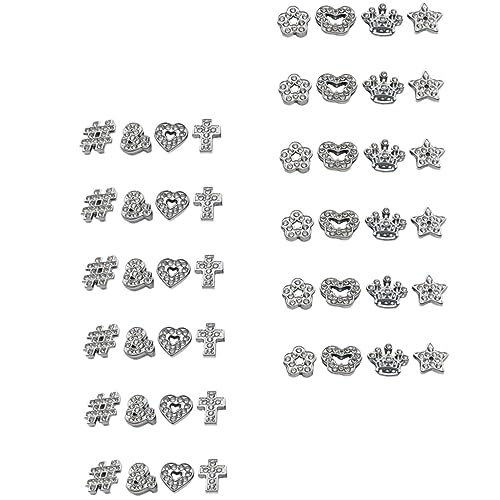 KOMBIUDA 48 Stück Legierungs Rhinestone Perlen für DIY Schlüsselanhänger Telefon Lanyard Schmuckherstellung Glänzende Spacer Beads für Kreative Bastelprojekte KOMBIUDA 48 Stück Legierungs Rhinestone Perlen für DIY Schlüsselanhänger Telefon Lanyard Schmuckherstellung Glänzende Spacer Beads für Kreative Bastelprojekte von KOMBIUDA
