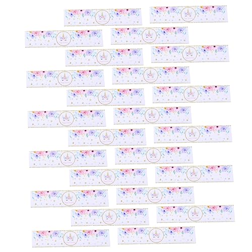 KOMBIUDA Party-Aufkleber 24 Bögen Pro Packung Streifenform Für Wasserflaschen-Dekorationen von KOMBIUDA