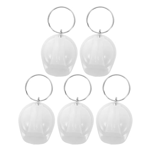 KOMBIUDA 5 Stück Dekorative Baustellen Hardhat Schlüsselringe für Partys und Taschen Dekoration Bau Themen von KOMBIUDA