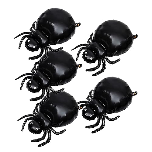 KOMBIUDA 5 Stück Halloween Spinnen Ballons aus Aluminiumfolie Gruselige Deko für Halloween Partys Luftballons Fotorequisiten KOMBIUDA 5 Stück Halloween Spinnen Ballons aus Aluminiumfolie Gruselige Deko für Halloween Partys Luftballons Fotorequisiten von KOMBIUDA