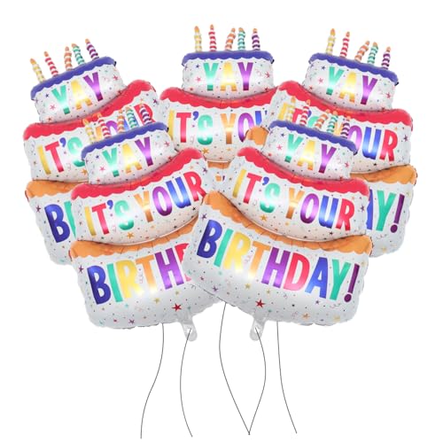 KOMBIUDA Ballon-set 5-teilig Mehrschichtige Kuchen-aluminiumfolienballons Für Geburtstagsparty-dekorationen von KOMBIUDA