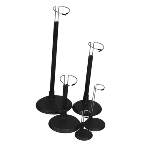 KOMBIUDA 5 Stück Stützrahmen Für Puppen Verstellbarer Puppenbestand Unterstützung Puppenständer Die Puppe Steht Dolly Puppendekor Puppengestell Anzeige Gemacht Machen Inhaber Schwarz PVC von KOMBIUDA