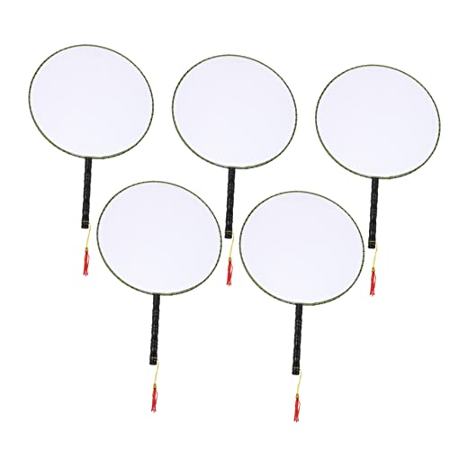 KOMBIUDA 5 Stück Teiliges Blanko Malfächer Diy Art Painting Fan aus Langlebiger zum Bemalen und Gestalten mit Aufhängekordel Kreatives für Mädchen und Jungen KOMBIUDA 5 Stück Teiliges Blanko Malfächer Diy Art Painting Fan aus Langlebiger zum Bemalen und Gestalten mit Aufhängekordel Kreatives für Mädchen und Jungen von KOMBIUDA