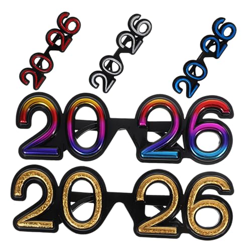 KOMBIUDA 5 Stück Zahlengläser für Feierliche Anlässe Lustige Foto Requisiten für Silvesterpartys und Feierlichkeiten für Unvergessliche Erinnerungen KOMBIUDA 5 Stück Zahlengläser für Feierliche Anlässe Lustige Foto Requisiten für Silvesterpartys und Feierlichkeiten für Unvergessliche Erinnerungen von KOMBIUDA
