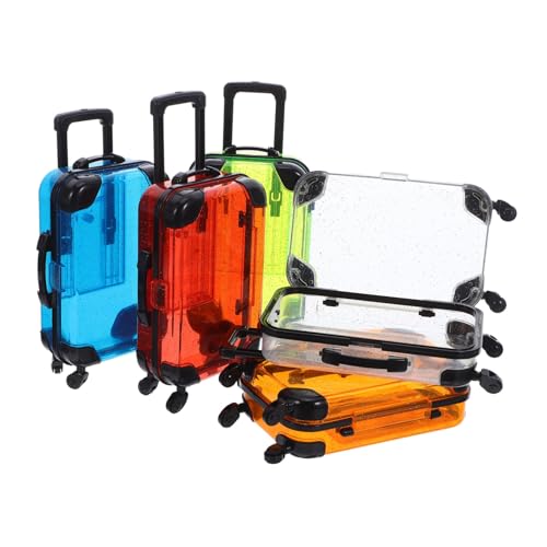 KOMBIUDA 5 Teiliger Mini Koffer Für Reise Spielset Kinderkoffer Spielkoffer Für Koffer Spielset Trolley Mini Spielzeugkoffer von KOMBIUDA