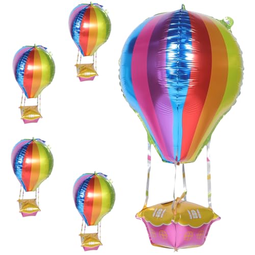 KOMBIUDA 4d-form Heißluftballon Dekorationen Aluminiumballons Für Jungen Und Mädchen Geburtstagsfeier Liefert von KOMBIUDA