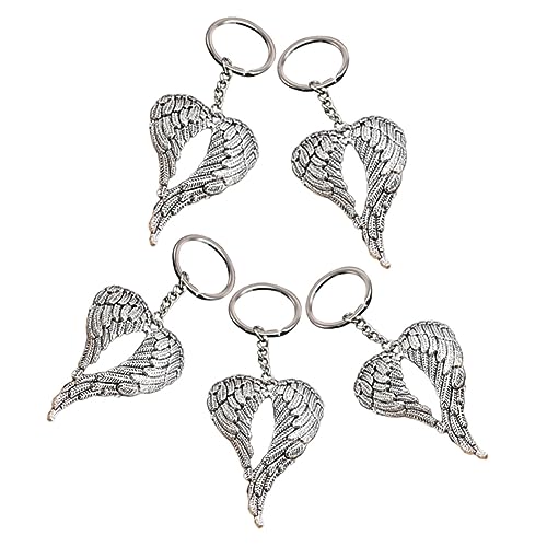 KOMBIUDA 5-teiliges Set Schlüsselanhänger Schlüsselketten Schlüsselbund Einziehbar Schlüsselringe Schutzengel Zauber Kreative Engel Schlüsselhalter Diy-requisiten Silver Zinklegierung KOMBIUDA 5-teiliges Set Schlüsselanhänger Schlüsselketten Schlüsselbund Einziehbar Schlüsselringe Schutzengel Zauber Kreative Engel Schlüsselhalter Diy-requisiten Silver Zinklegierung von KOMBIUDA