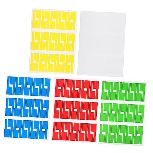 KOMBIUDA 50 Blatt Kabelbeschriftungsset Selbstklebende Etiketten Verschiedenen Kratzfest für Kabelorganisation Identifikation für Haushalt Büro KOMBIUDA 50 Blatt Kabelbeschriftungsset Selbstklebende Etiketten Verschiedenen Kratzfest für Kabelorganisation Identifikation für Haushalt Büro von KOMBIUDA