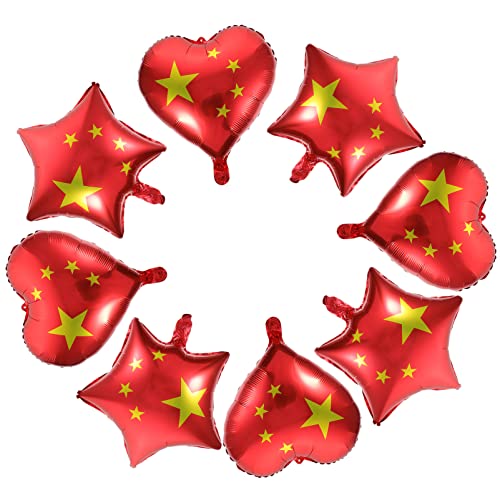 KOMBIUDA Flaggenballons Mit Chinesischer Flagge Herzförmige Und Fünfzackige Luftballons Dekorative Partyartikel Aus Aluminiumfolie Geeignet Für Feiertage Und Veranstaltungen KOMBIUDA Flaggenballons Mit Chinesischer Flagge Herzförmige Und Fünfzackige Luftballons Dekorative Partyartikel Aus Aluminiumfolie Geeignet Für Feiertage Und Veranstaltungen von KOMBIUDA