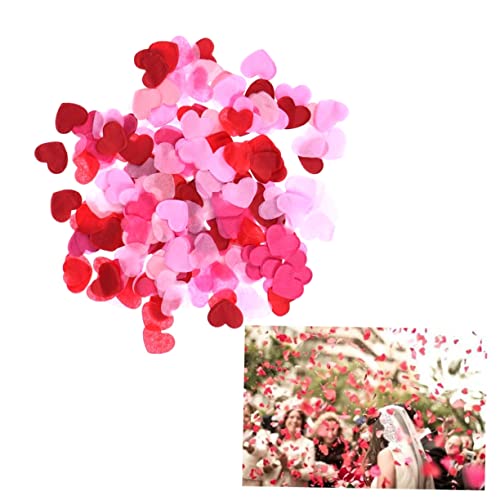 KOMBIUDA 5000 stücke Herz Form Hochzeit Konfetti Rosa Papier für Party Dekorationen Geburtstag Feier von KOMBIUDA