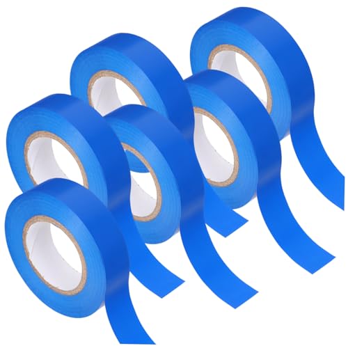 KOMBIUDA 6 Rollen Isolierband Elektrisches Klebeband PVC Stark Haftend Für Innen Außen Elektriker Reparatur Kabelschutz von KOMBIUDA