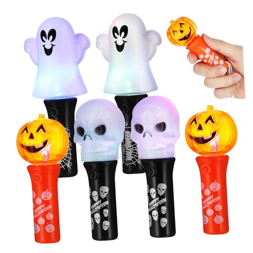 KOMBIUDA 6 Stück Flash Stick Totenkopfstäbe Leuchtende LED Halloween Dekorationen Für Den Innenbereich Kürbisdekor Geisterkürbisse Dekorieren Gruseliger Trick Licht Leuchtstab Für KOMBIUDA 6 Stück Flash Stick Totenkopfstäbe Leuchtende LED Halloween Dekorationen Für Den Innenbereich Kürbisdekor Geisterkürbisse Dekorieren Gruseliger Trick Licht Leuchtstab Für von KOMBIUDA