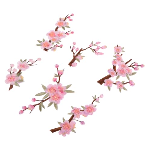 KOMBIUDA 6 Stück Pflaumenblüten Stickerei Bügelapplikationen mit Selbstklebender Rückseite Blumen Stoffpatches zum Aufbügeln und Aufnähen Vielseitig für Kleidung Taschen Hüte KOMBIUDA 6 Stück Pflaumenblüten Stickerei Bügelapplikationen mit Selbstklebender Rückseite Blumen Stoffpatches zum Aufbügeln und Aufnähen Vielseitig für Kleidung Taschen Hüte von KOMBIUDA