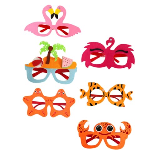 KOMBIUDA 6 Stück Plastikbrillen Tropische Lustige Sonnenbrillen Buntes Zubehör Partybrillen Thematische Leichte Partybrillen Hawaii Brillen Strand Pool Party Brillen Dekoration KOMBIUDA 6 Stück Plastikbrillen Tropische Lustige Sonnenbrillen Buntes Zubehör Partybrillen Thematische Leichte Partybrillen Hawaii Brillen Strand Pool Party Brillen Dekoration von KOMBIUDA