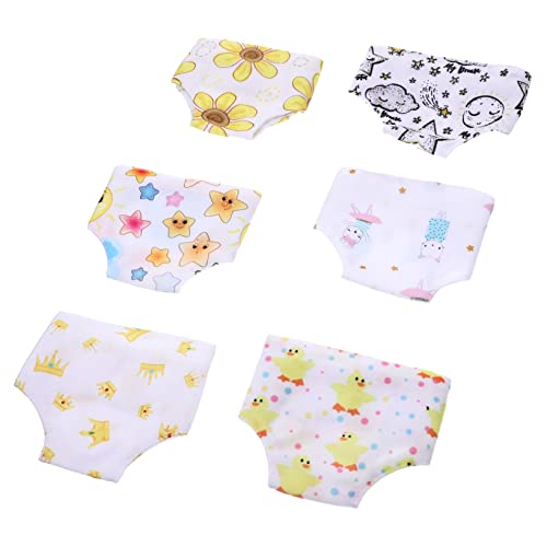 KOMBIUDA 6 Stück Puppe Höschen Puppenkleidung Puppenwindeln Kostüm Puppen-Outfit Puppen Kleidung Puppen Klamotten Puppen-Zubehör-Set Puppenzubehör entzückende Puppenhöschen Stoff KOMBIUDA 6 Stück Puppe Höschen Puppenkleidung Puppenwindeln Kostüm Puppen-Outfit Puppen Kleidung Puppen Klamotten Puppen-Zubehör-Set Puppenzubehör entzückende Puppenhöschen Stoff von KOMBIUDA