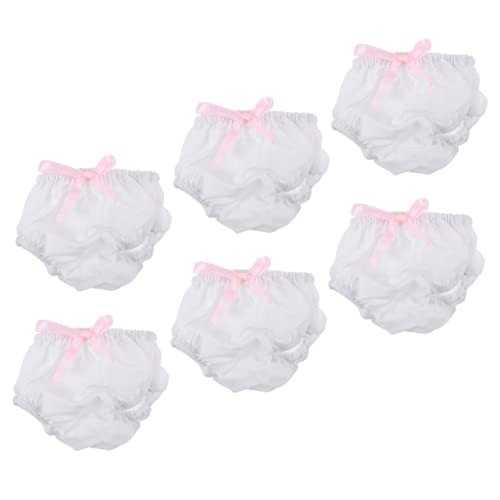 KOMBIUDA 6 Stück Puppe Höschen Toys mädchen Puppen Kleidung puppenhauszubehör Puppen Klamotten Höschen kleine Puppenunterwäsche Höschen für Puppen Stoff von KOMBIUDA