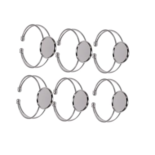 KOMBIUDA 6 Stück Runde Y Form Armband Basis aus Kupfer Rhodiniert Verstellbare Schmuckverbinder für DIY Glasketten Langlebig Rostfrei für Personalisierte Schmuckherstellung KOMBIUDA 6 Stück Runde Y Form Armband Basis aus Kupfer Rhodiniert Verstellbare Schmuckverbinder für DIY Glasketten Langlebig Rostfrei für Personalisierte Schmuckherstellung von KOMBIUDA