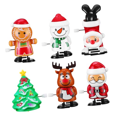 KOMBIUDA 6 Stück Teiliges Halloween Wind Up Mit Weihnachtsbaum Weihnachtsmann Schneemann Rentier Lebkuchenmann und Umgekehrtem Weihnachtsmann Mitgebsel für Halloween und Weihnachtsfeiern KOMBIUDA 6 Stück Teiliges Halloween Wind Up Mit Weihnachtsbaum Weihnachtsmann Schneemann Rentier Lebkuchenmann und Umgekehrtem Weihnachtsmann Mitgebsel für Halloween und Weihnachtsfeiern von KOMBIUDA