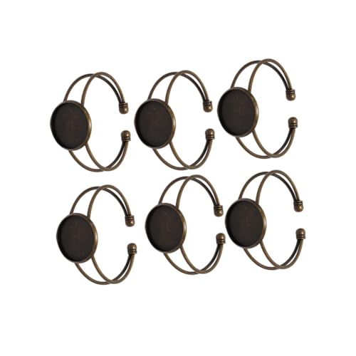 KOMBIUDA 6 Stück Teiliges Y Förmiges Kupfer Armband Basis Verstellbar Langlebig Rostfrei für DIY Schmuckherstellung und Glasanhänger im Antiken Bronze Finish KOMBIUDA 6 Stück Teiliges Y Förmiges Kupfer Armband Basis Verstellbar Langlebig Rostfrei für DIY Schmuckherstellung und Glasanhänger im Antiken Bronze Finish von KOMBIUDA