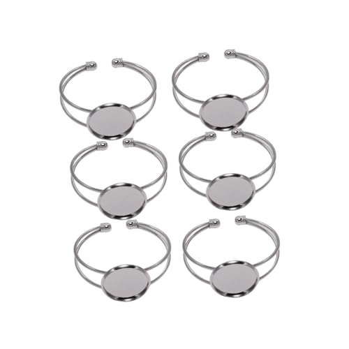 KOMBIUDA 6 Stück Teiliges Y Förmiges Kupfer Armband Verstellbar Langlebig DIY Schmuckherstellung für Resin Cameo Foto Einlagen KOMBIUDA 6 Stück Teiliges Y Förmiges Kupfer Armband Verstellbar Langlebig DIY Schmuckherstellung für Resin Cameo Foto Einlagen von KOMBIUDA