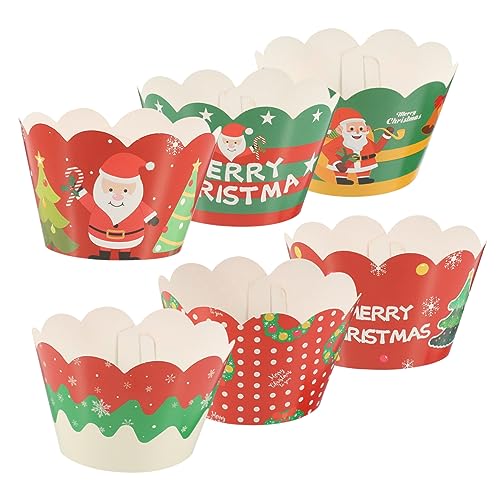 KOMBIUDA 6 Stück Weihnachtsdekorationsbordüre Muffinform Cupcake Topper Halloween Becher Grad Fiesta Kuchendekoration Weihnachtskuchen Topper Gender Reveal Dekoration Kuchen Oh KOMBIUDA 6 Stück Weihnachtsdekorationsbordüre Muffinform Cupcake Topper Halloween Becher Grad Fiesta Kuchendekoration Weihnachtskuchen Topper Gender Reveal Dekoration Kuchen Oh von KOMBIUDA