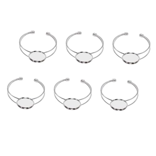 KOMBIUDA 6 Stück Y Förmige Kupfer Armband Basis DIY Schmuckverbinder Silberfarben Verstellbar Langlebig für Individuelle Armbänder Herstellung KOMBIUDA 6 Stück Y Förmige Kupfer Armband Basis DIY Schmuckverbinder Silberfarben Verstellbar Langlebig für Individuelle Armbänder Herstellung von KOMBIUDA