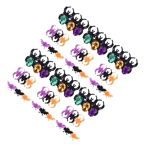 KOMBIUDA 60 Stück Spielzeugringe Bunte Plastikringe Für Kinder Lustige Halloween-requisiten KOMBIUDA 60 Stück Spielzeugringe Bunte Plastikringe Für Kinder Lustige Halloween-requisiten von KOMBIUDA