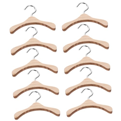 KOMBIUDA 6cm Miniatur Holz Puppen Kleiderbügel Puppen Kleidung Zubehör Für Puppenhaus KOMBIUDA 6cm Miniatur Holz Puppen Kleiderbügel Puppen Kleidung Zubehör Für Puppenhaus von KOMBIUDA