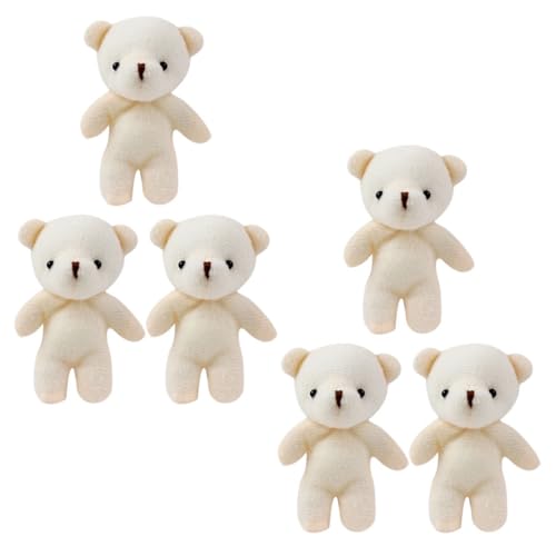 KOMBIUDA Bärenanhänger Ornament Kleiner Bär Schlüsselanhänger Ausgestopfter Bär Anhänger Hängendes Für Taschen von KOMBIUDA