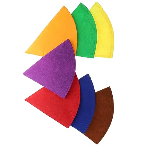 KOMBIUDA 7 Stück Partyhut Kappe Weihnachtszwergmützen Verrückter Hut Gnomenhüte Lustige Weihnachtsmützen Mini Party Hüte Mini-zylinder Zaubererhut Halloween -kostüm -requisiten Filzstoff von KOMBIUDA