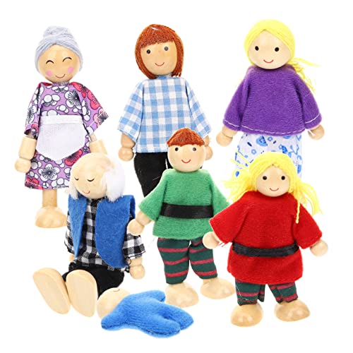KOMBIUDA Goki Puppenhaus 7 Teiliges Set Holzfiguren Familie Für Flexible Puppen Für Puppenhäuser Bewegliche Menschliche Figuren Bunten Outfits Ideales Für Kreatives Rollenspiel Puppen Families Figuren KOMBIUDA Goki Puppenhaus 7 Teiliges Set Holzfiguren Familie Für Flexible Puppen Für Puppenhäuser Bewegliche Menschliche Figuren Bunten Outfits Ideales Für Kreatives Rollenspiel Puppen Families Figuren von KOMBIUDA