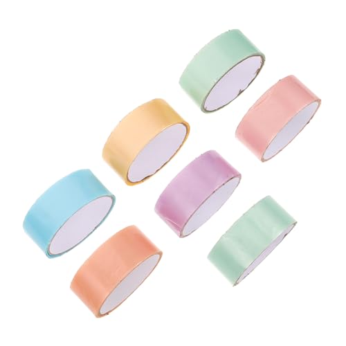 KOMBIUDA 7Roll Farbiges Klebeband Extra Breit Wasserfest Stark Vielseitig für DIY Basteln Verpacken Reparatur Schule Kunstbedarf von KOMBIUDA