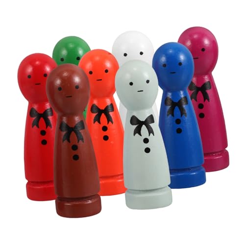 KOMBIUDA 8 Stück Kinderpädagogikpuppe Für Spielzeugfiguren Für Unvollendete Peg-Puppen Spielhaus-schatzspielzeug Kleine Holzpuppen Menschenfiguren Aus Holz Holzfiguren Hölzern KOMBIUDA 8 Stück Kinderpädagogikpuppe Für Spielzeugfiguren Für Unvollendete Peg-Puppen Spielhaus-schatzspielzeug Kleine Holzpuppen Menschenfiguren Aus Holz Holzfiguren Hölzern von KOMBIUDA