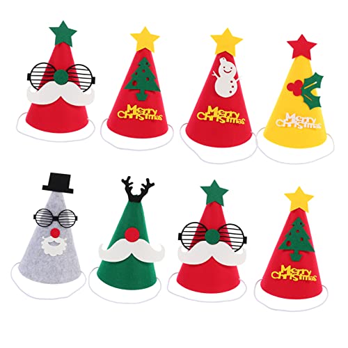 KOMBIUDA 8St Weihnachtsmütze leuchtende Hüte Partyhüte für Weihnachtsbaum Hut Puppenhüte weihnachtsdeko weihnachtsmannmützen für Heimdekoration Cartoon-Hut-Dekoration gefühlt KOMBIUDA 8St Weihnachtsmütze leuchtende Hüte Partyhüte für Weihnachtsbaum Hut Puppenhüte weihnachtsdeko weihnachtsmannmützen für Heimdekoration Cartoon-Hut-Dekoration gefühlt von KOMBIUDA