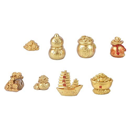 KOMBIUDA 8St neujahrsdekorationen Dekorationsfiguren dekorative Kunstgegenstände Chinesischer Barren Schmuckstücke büro Dekoration Office Decoration Partyzubehör Harzverzierung Golden KOMBIUDA 8St neujahrsdekorationen Dekorationsfiguren dekorative Kunstgegenstände Chinesischer Barren Schmuckstücke büro Dekoration Office Decoration Partyzubehör Harzverzierung Golden von KOMBIUDA
