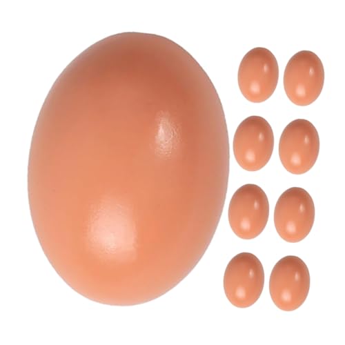 KOMBIUDA 9 Stück Unbemalte Holzeier Zum Bemalen Realistische DIY-Eier Für Basteln Deko Holzmodelle Für Training KOMBIUDA 9 Stück Unbemalte Holzeier Zum Bemalen Realistische DIY-Eier Für Basteln Deko Holzmodelle Für Training von KOMBIUDA