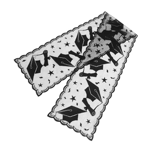 KOMBIUDA Abschlusshuttischflagge Tischläufer Dekorationen Tischdecke aus gehäkelter Spitze Grad Spitze Tisch abschlusstisch Abdeckung Abschluss-Tischdecken Tischtuch Spitzenstoff Schwarz KOMBIUDA Abschlusshuttischflagge Tischläufer Dekorationen Tischdecke aus gehäkelter Spitze Grad Spitze Tisch abschlusstisch Abdeckung Abschluss-Tischdecken Tischtuch Spitzenstoff Schwarz von KOMBIUDA
