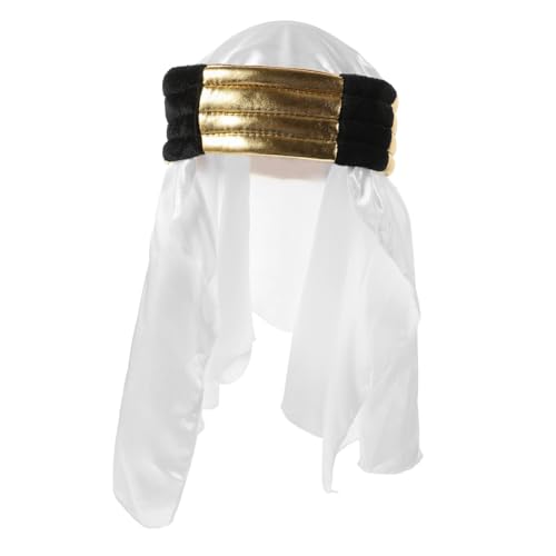 KOMBIUDA Arabischer Hut für Erwachsene Dekorativer Cosplay Kopfschmuck Leichtes Komfortables Material Geeignet für Karneval Party Tanz und Performance Schwarz von KOMBIUDA