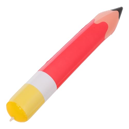 KOMBIUDA Aufblasbare Bleistift Dekoration aus PVC Große Zurück zur Schule Party Dekoration für Klassenzimmer und Fotohintergründe Leicht und Langlebig eine Fröhliche von KOMBIUDA